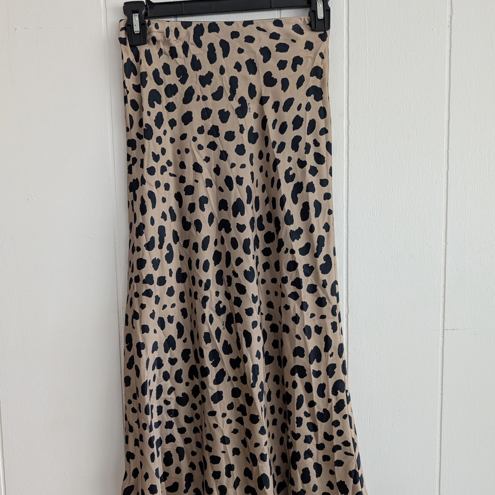 Realisation Par Black and Tan A-Line Skirt